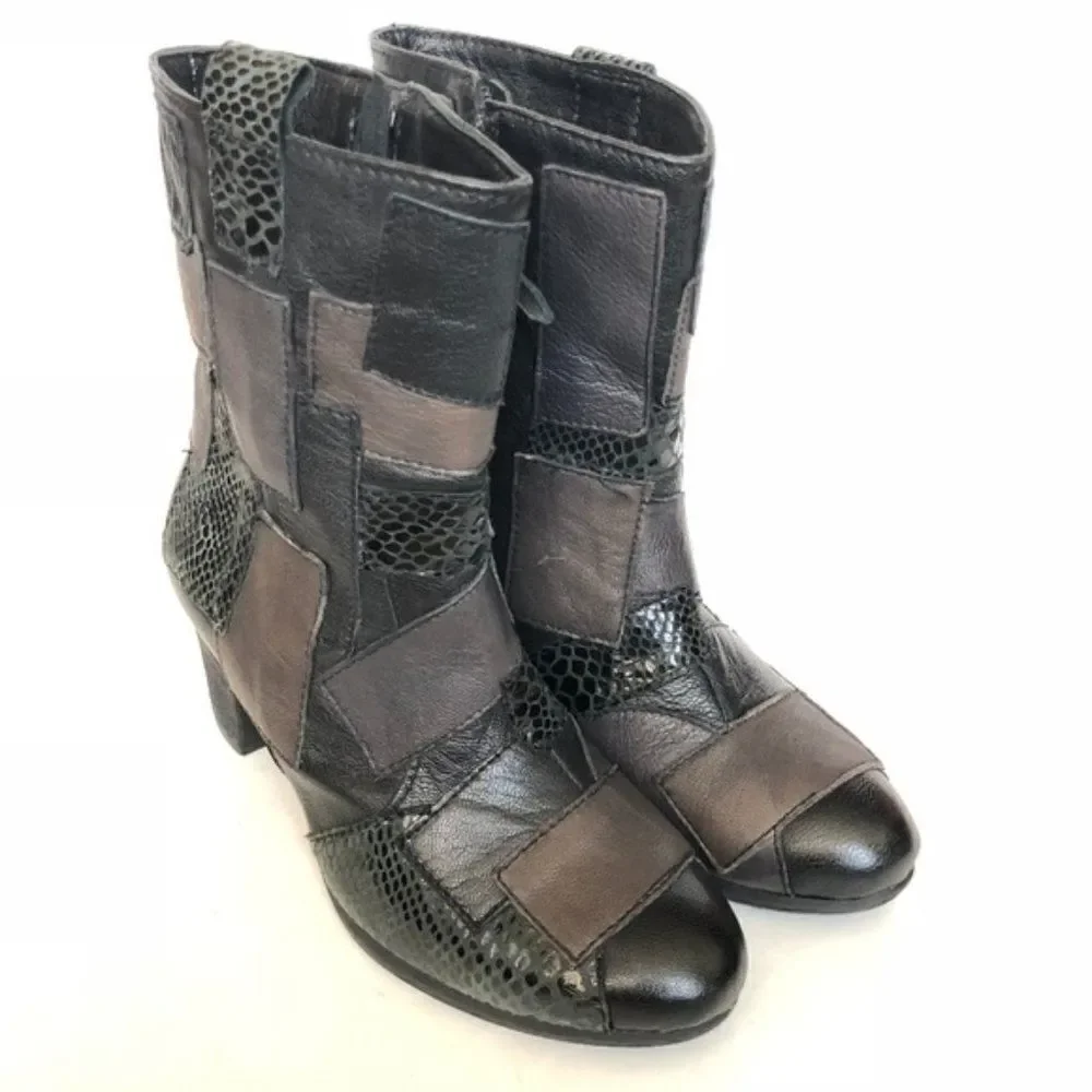 Sheridan Mia Women's Patch Boots Booties Shoes 8 - Picture 2 of 8